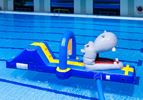 Nijlpaard run met slide waterstormbaan 7 meter 