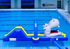 Nijlpaard run met slide waterstormbaan 7 meter 