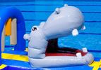 Nijlpaard run met slide waterstormbaan 7 meter 