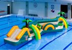 Dubbele Zig Zag Jungle waterstormbaan 13 meter