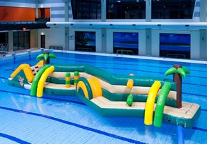 Dubbele Zig Zag Jungle waterstormbaan 13 meter