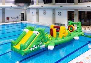 Zwembad run Krokodil waterstormbaan 10 meter