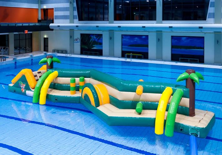 Dubbele Zig Zag Jungle waterstormbaan 13 meter