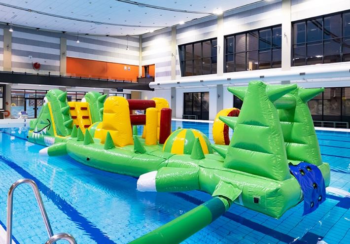 Zwembad run Krokodil waterstormbaan 10 meter