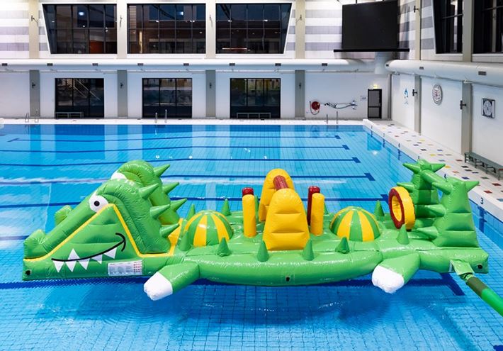 Zwembad run Krokodil waterstormbaan 10 meter